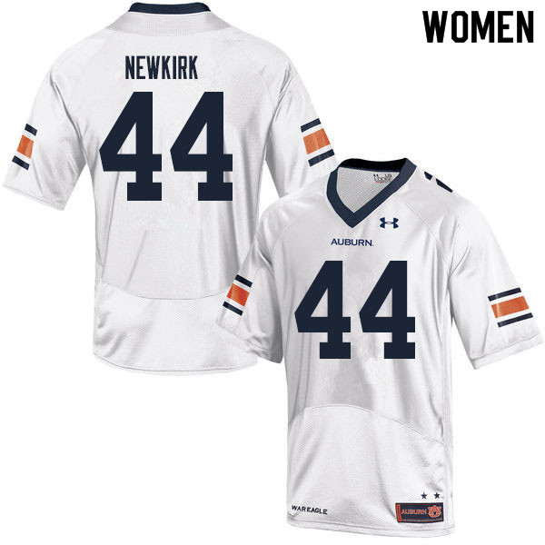 Women #44 Daquan Newkirk Auburn Tigers College Football Jerseys Sale-White
